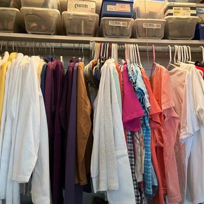 So many clothes! Lots of 80s, some 70s, some newer. There are 4 closets plus an attic full of vintage clothes. Sizes range from small to...