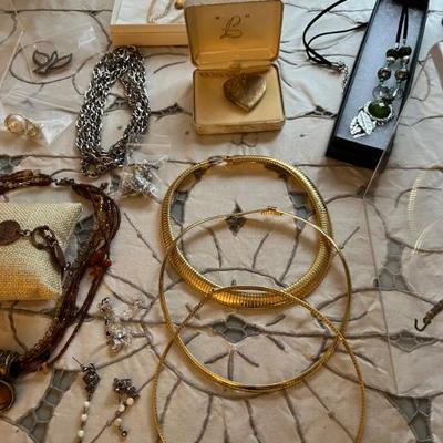 Loads of costume jewelry, an entire room filled--Trifari, Napier, Monet and more.