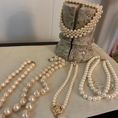 Loads of costume jewelry, an entire room filled--Trifari, Napier, Monet and more.
