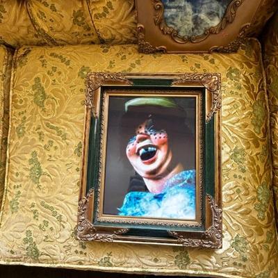 Vintage scary clown photo