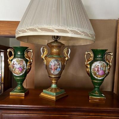 Limoges vases and lamps