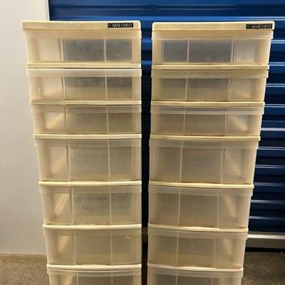 LKF060- (2) Plastic Storage Drawers