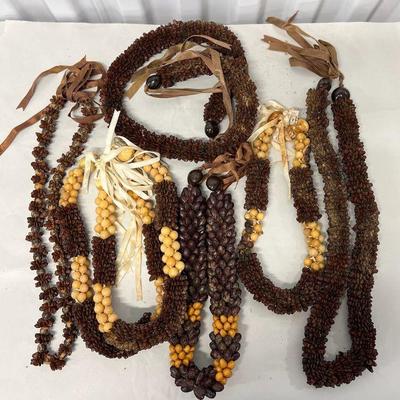 LKF051- Assorted Hawaiian Haole Koa Seed Necklaces