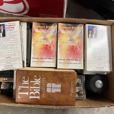LKF077- Mystery VHS Tape & Cd Lot