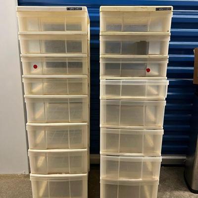 LKF059- (2) Plastic Storage Drawers