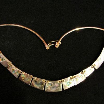 Taxco silver necklace