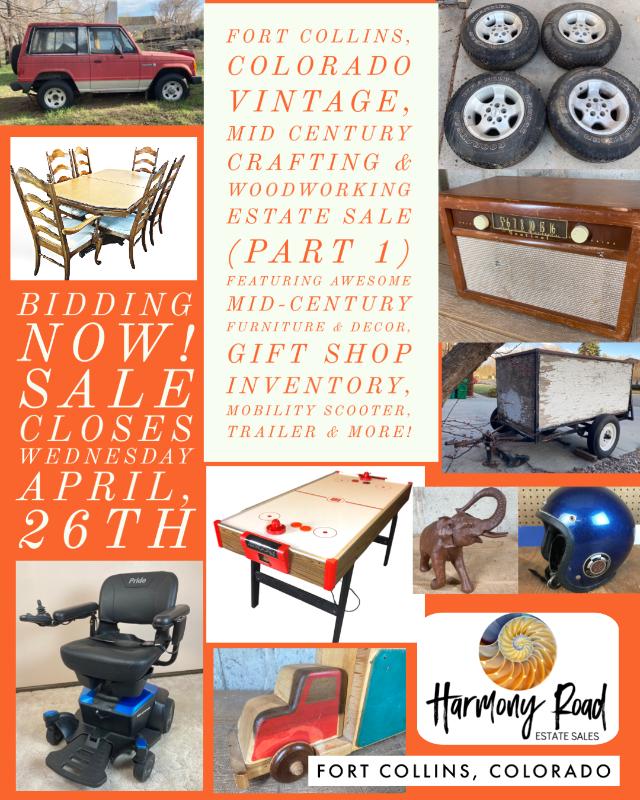 FORT COLLINS, COLORADO VINTAGE, MID CENTURY CRAFTING & WOODWORKING