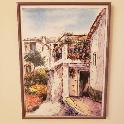 Ruz watercolor print