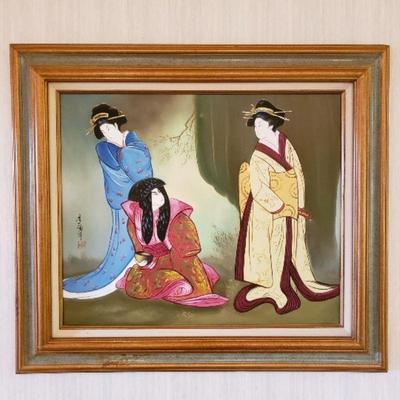 Japanes samurai painting