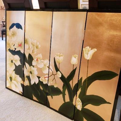 Gold Asian wall art/panel