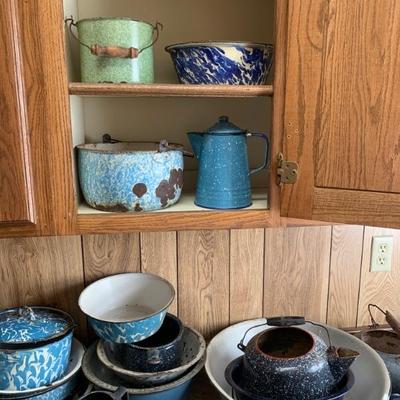 Vintage enamel ware