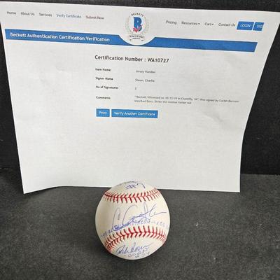 Signed Baseball from Movie 