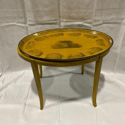 Painted Victorian Tray Table