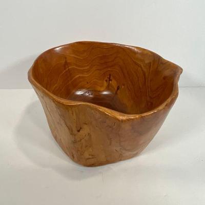 Carved Walnut Bowl