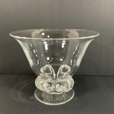 Steuben Lyre Crystal / Glass Vase