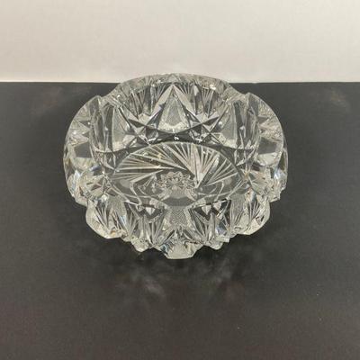 Brilliant Cut Glass Ashtray