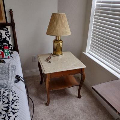 Bassett Marble Top Side Table