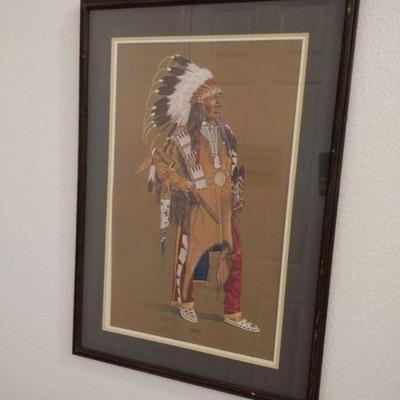 Randy Steffen "Black Bird Hunkpapa Sioux" signed & numbered print 770/1000
