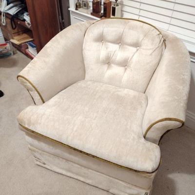 Velvet Swivel Rocker Arm Chair