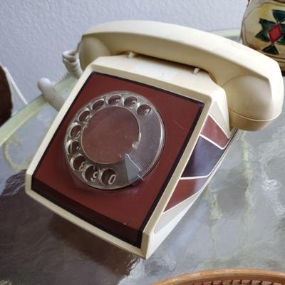 Vintage ITT Rotary Telephone PC1300