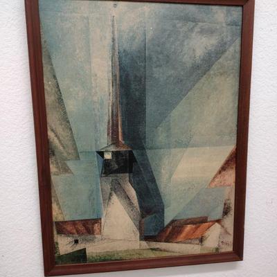 Vintage Lyonel Feininger "Gelmeroda" Lithograph
