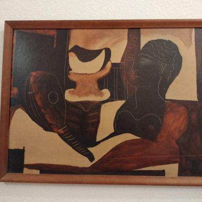 Vintage Picasso "Still Life w/ Antique Bust" Lithograph
