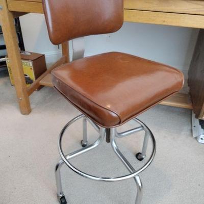 MCM Industrial Drafting Stool Swivel Chair