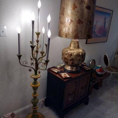 Huge Candelabra & Table Top Lamp