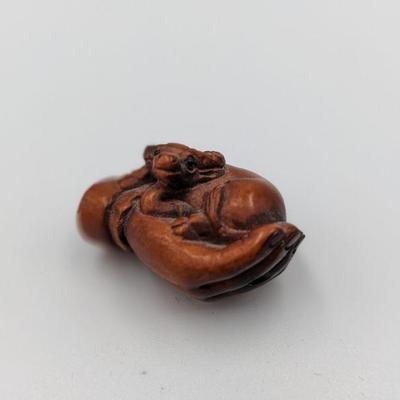 Carved Boxwood & Tagua Nut Figures/ Netsukes