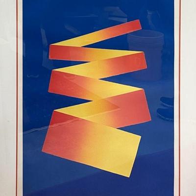 Arthur Secunda (1927-2022, American) Signed â€œZig Zagâ€ Serigraph, #140/150