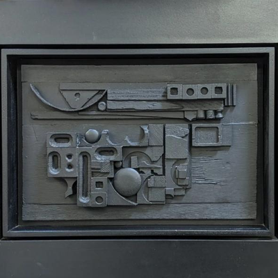 Louise Nevelson (1899-1988, American) "Sun-Set" 1981 Poly Resin Multiple from Pace Gallery 