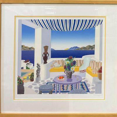 Thomas McKnight (b. 1941, American) â€œAegean Seaâ€ Suite Serigraphs, HC #14/50