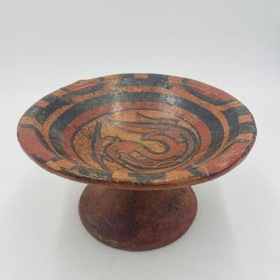 Veraguas Culture (Panama) Pedestal Dish with Serpent Motif, 800-1400AD