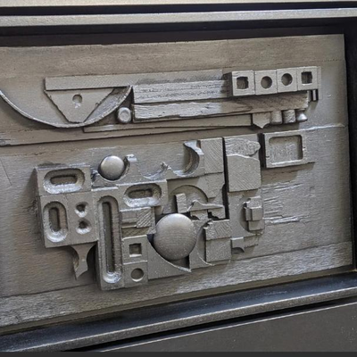 Louise Nevelson (1899-1988, American) "Sun-Set" 1981 Poly Resin Multiple from Pace Gallery 