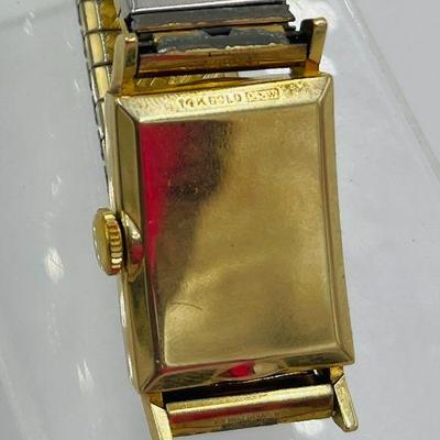 Vintage Men's Hamilton Watch with 14k Gold Case