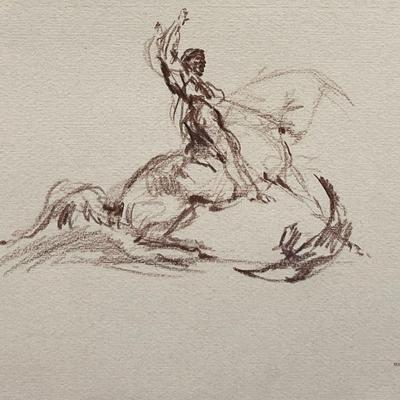 Jonathan Kenworthy (b. 1943, American) â€œWinnerâ€ Study for Sculpture