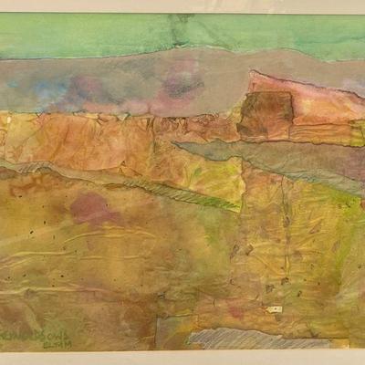 Jeny Reynolds (1926-2022) Large Framed Mixed Media