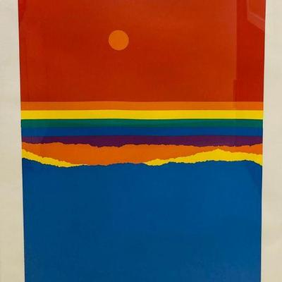 Richard Kozlow (1926-2008, Michigan) Framed Serigraph â€œSpectrumâ€