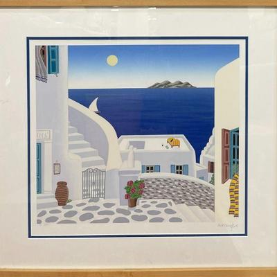 Thomas McKnight (b. 1941, American) â€œAegean Seaâ€ Suite Serigraphs, HC #14/50