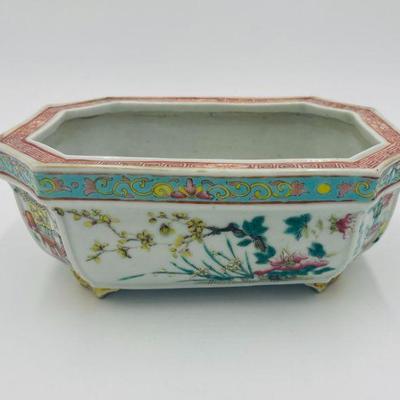 Chinese Qing Dynasty Octagonal Footed Planter