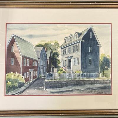 Bill Arter (1911-1972) Framed Pen & Ink and Watercolors