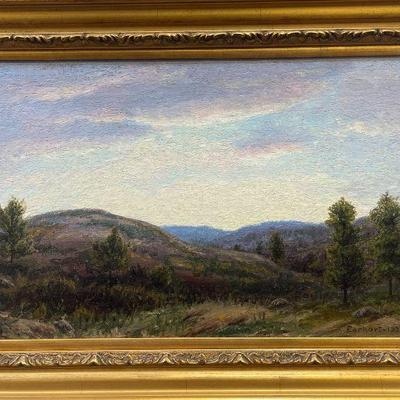 John Franklin Earhart (1853-1938) Landscape Oil on Canvas