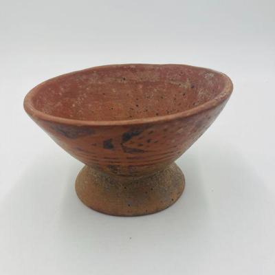 Pre-Columbian Karachi Footed Bowl Painted Red & Black, c. 1100