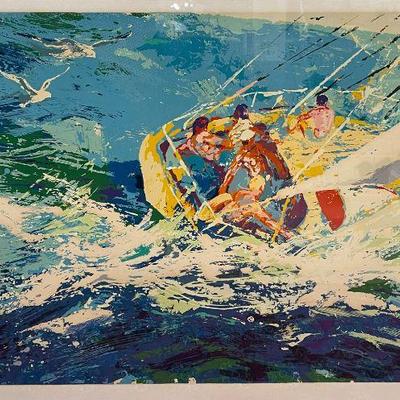 Leroy Neiman (1921-2012, American) â€œAegean Sailingâ€ Pencil Signed Serigraph #286/300 