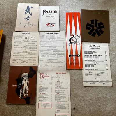 100+ vintage menus 