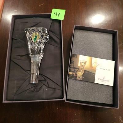 Waterford Crystal Decanter Stopper in Box