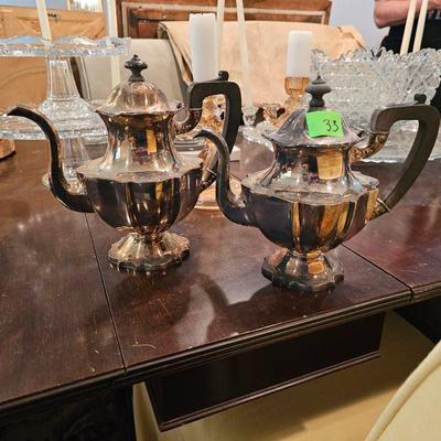 Antique Meriden Tea & Coffee Pots