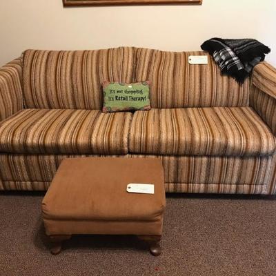 LaZBoy double sleeper sofa $175
ottoman $22