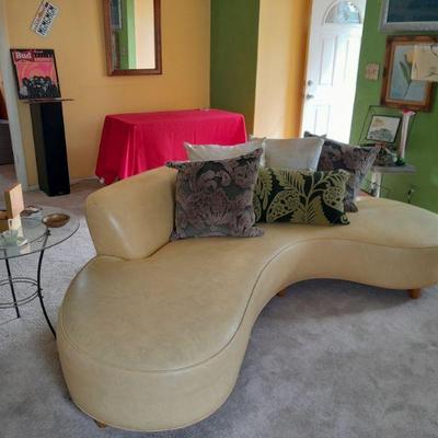 Groovy curved couch