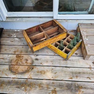 Coca cola wood crates